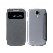 New arrival Lichee Pattern back cover case for samsung galaxy s4 with wake up/sleep function