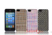 for iphone 5 woven leather case with PC holder